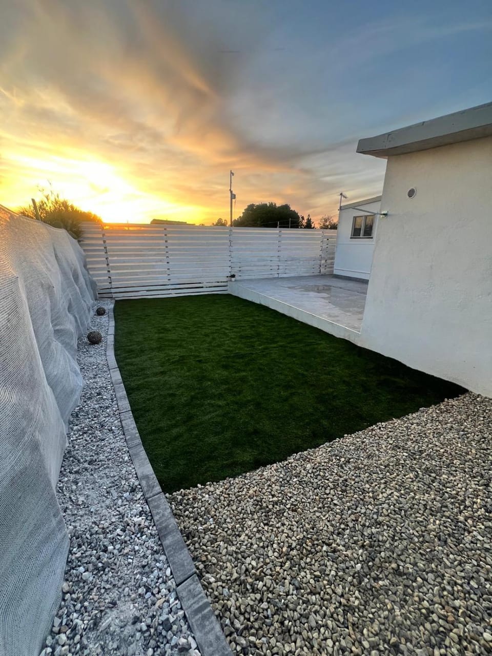 Garden, Garden view, Sunset