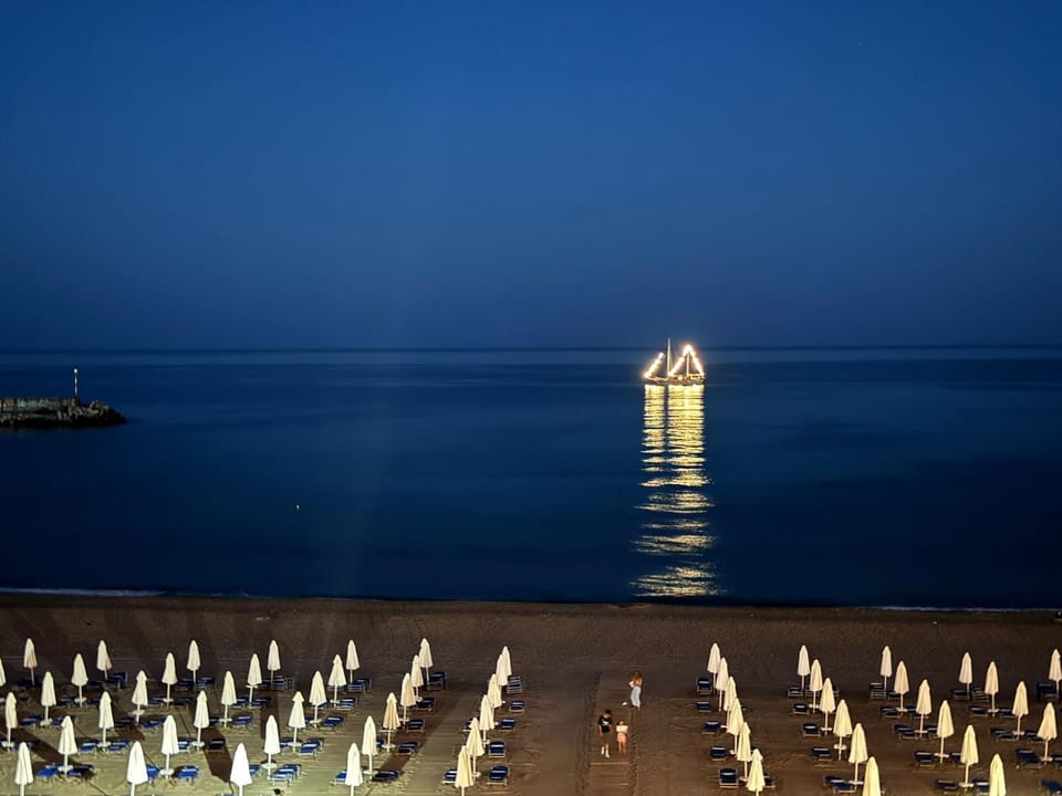Night, Beach, Sea view