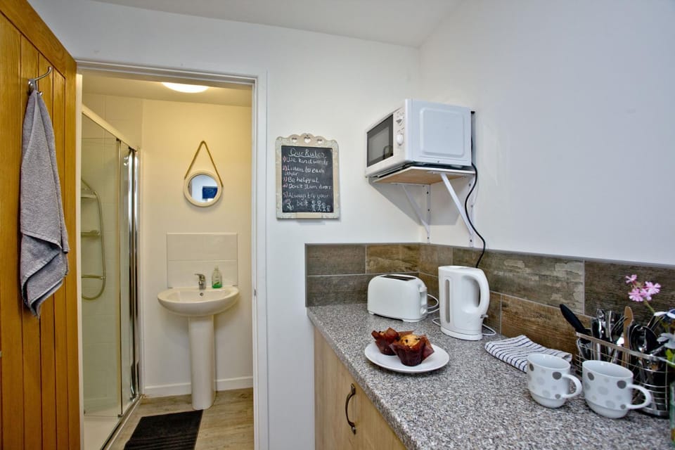 Shower, Bathroom, Coffee/tea facilities, Kitchen or kitchenette, toaster