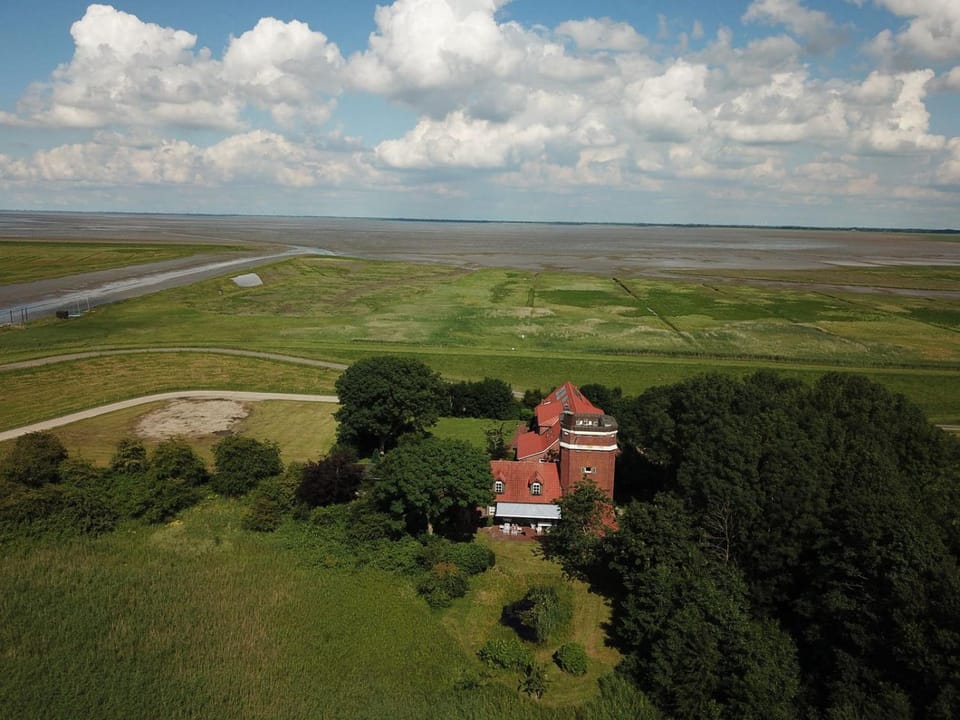 Property building, Neighbourhood, Natural landscape, Bird's eye view