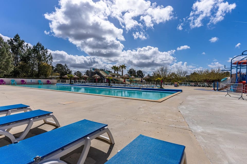 Property building, Living room, Swimming pool