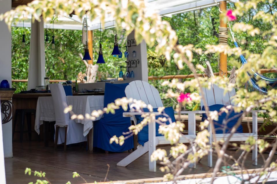 Spring, Dining area, Garden view