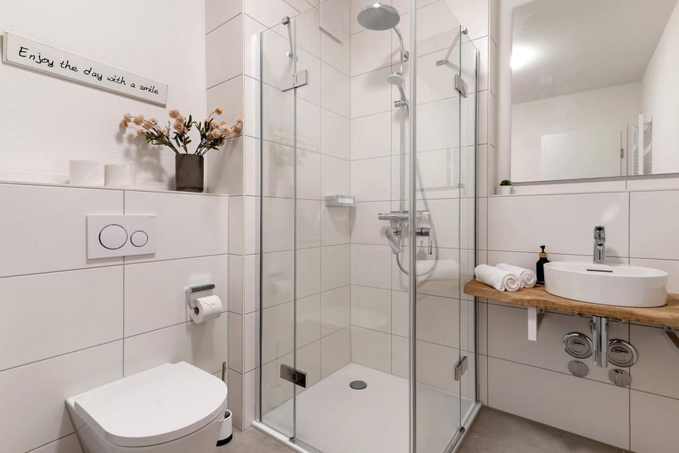 Bathroom, Living room