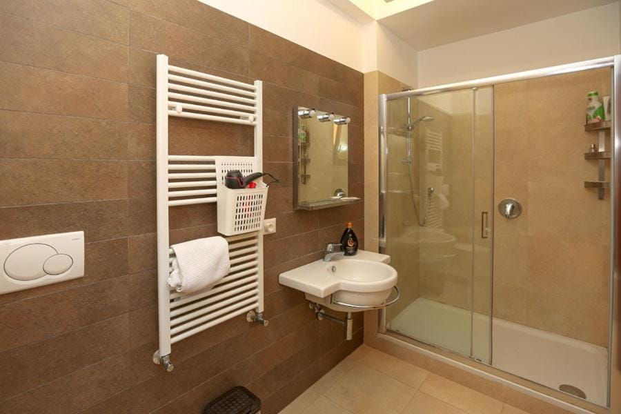 Shower, Toilet, Bathroom, towels
