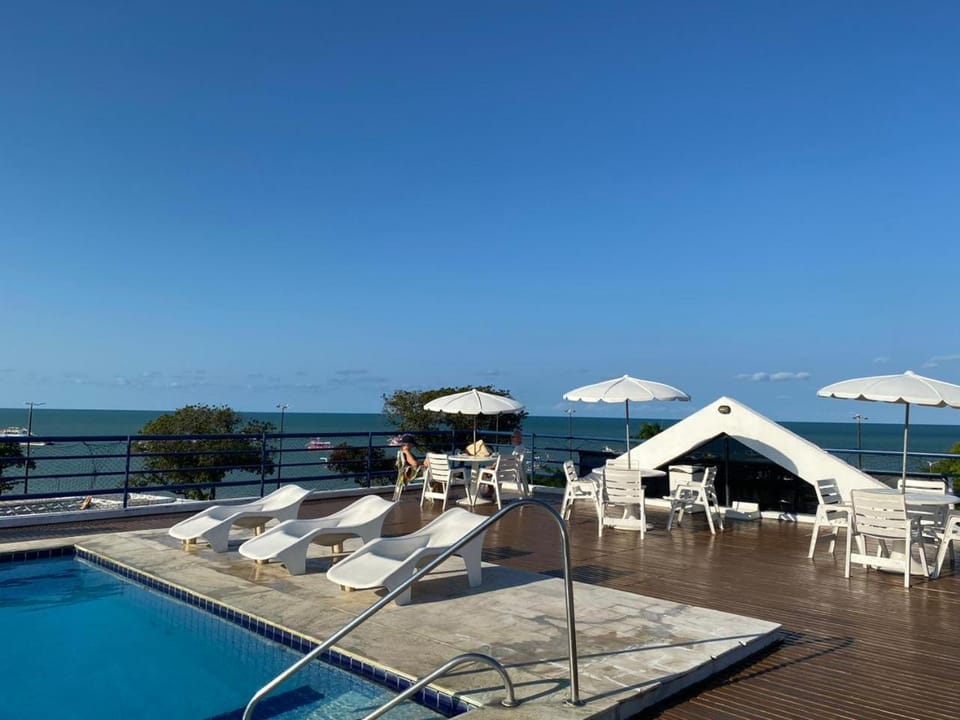Pool view, Sea view, Swimming pool, sunbed