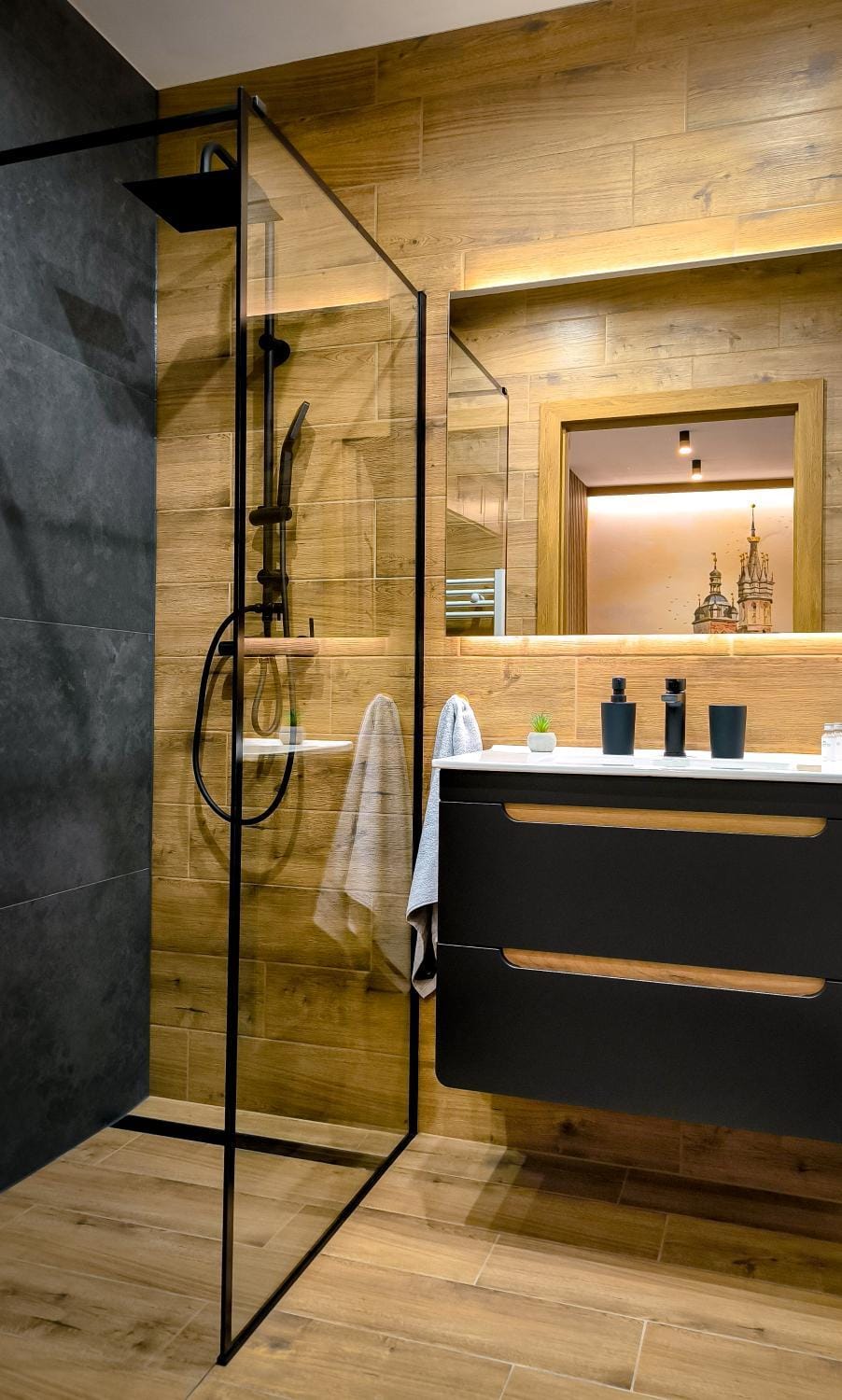 Shower, Bathroom, towels
