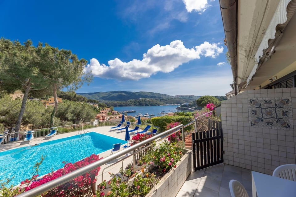 Patio, Natural landscape, View (from property/room), Pool view, Swimming pool, sunbed