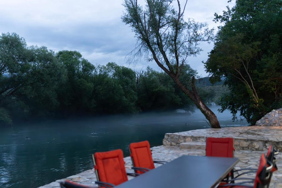 Natural landscape, Seating area, River view