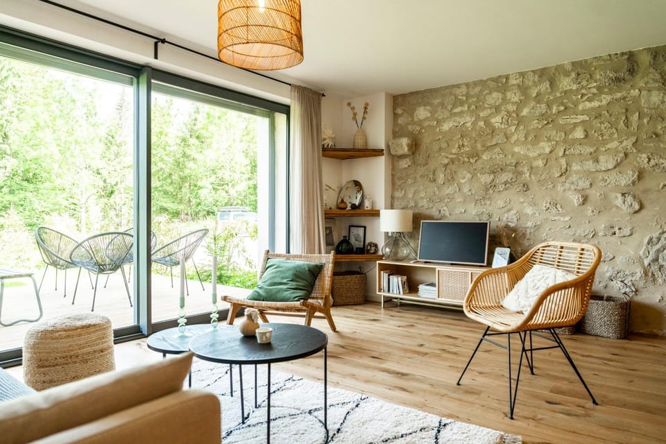 Natural landscape, Winter, Summer, TV and multimedia, Balcony/Terrace, Living room, Garden view