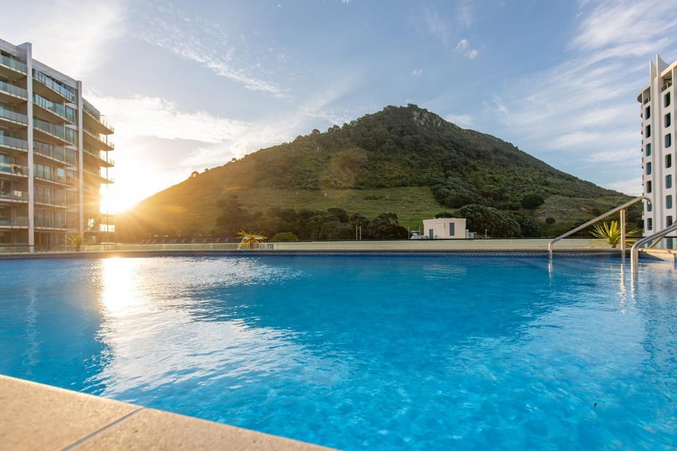 Nearby landmark, Mountain view, Swimming pool, sunbed