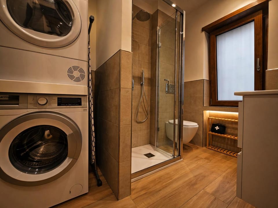 Shower, washing machine, dryer