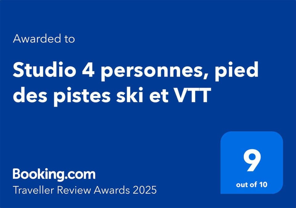 Studio 4 personnes, pied des pistes ski et VTT Apartment in Métabief