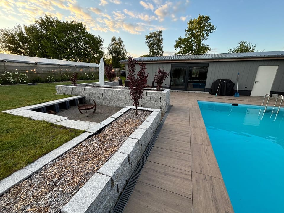 Ferienhaus mit privatem Pool House in Soltau