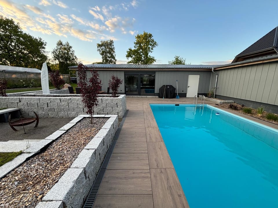 Ferienhaus mit privatem Pool House in Soltau
