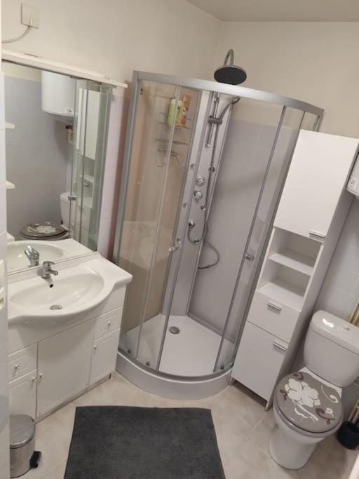Shower, Toilet, Bathroom, towels, washing machine