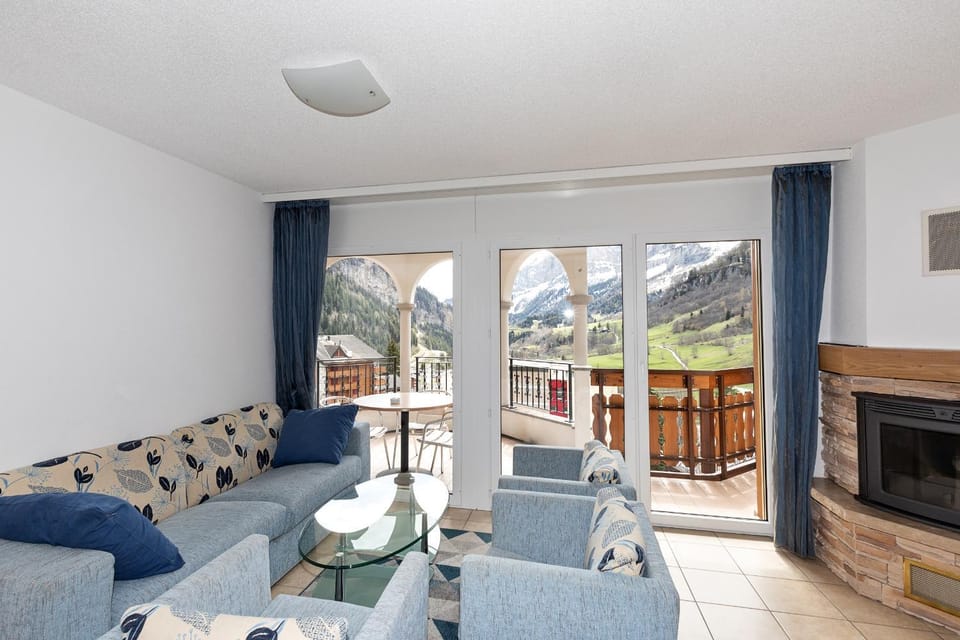 View (from property/room), Living room, fireplace, fireplace
