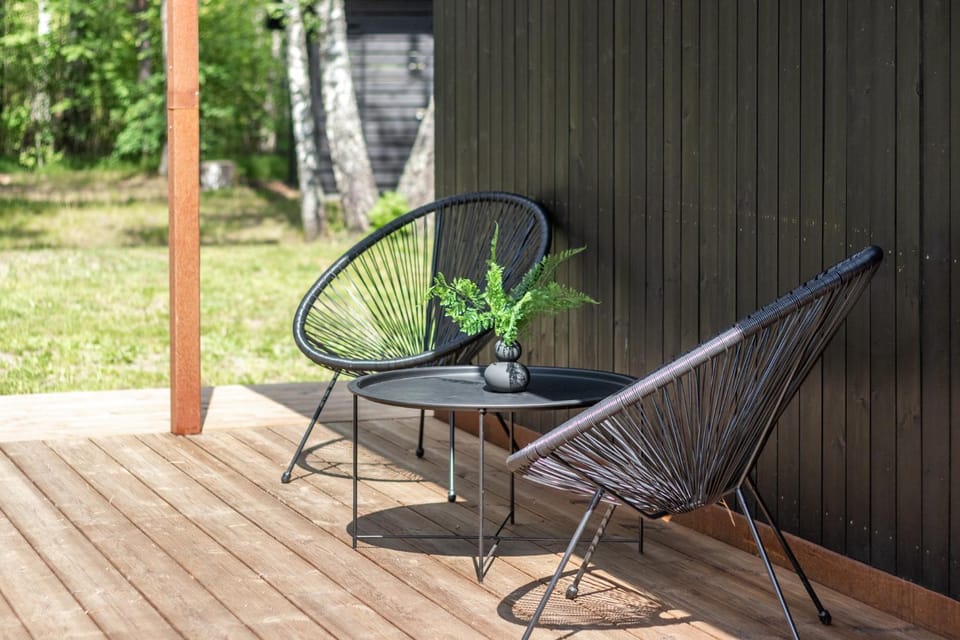 Patio, Seating area, Garden view