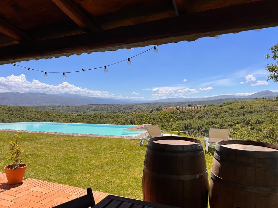 Natural landscape, Mountain view, Swimming pool