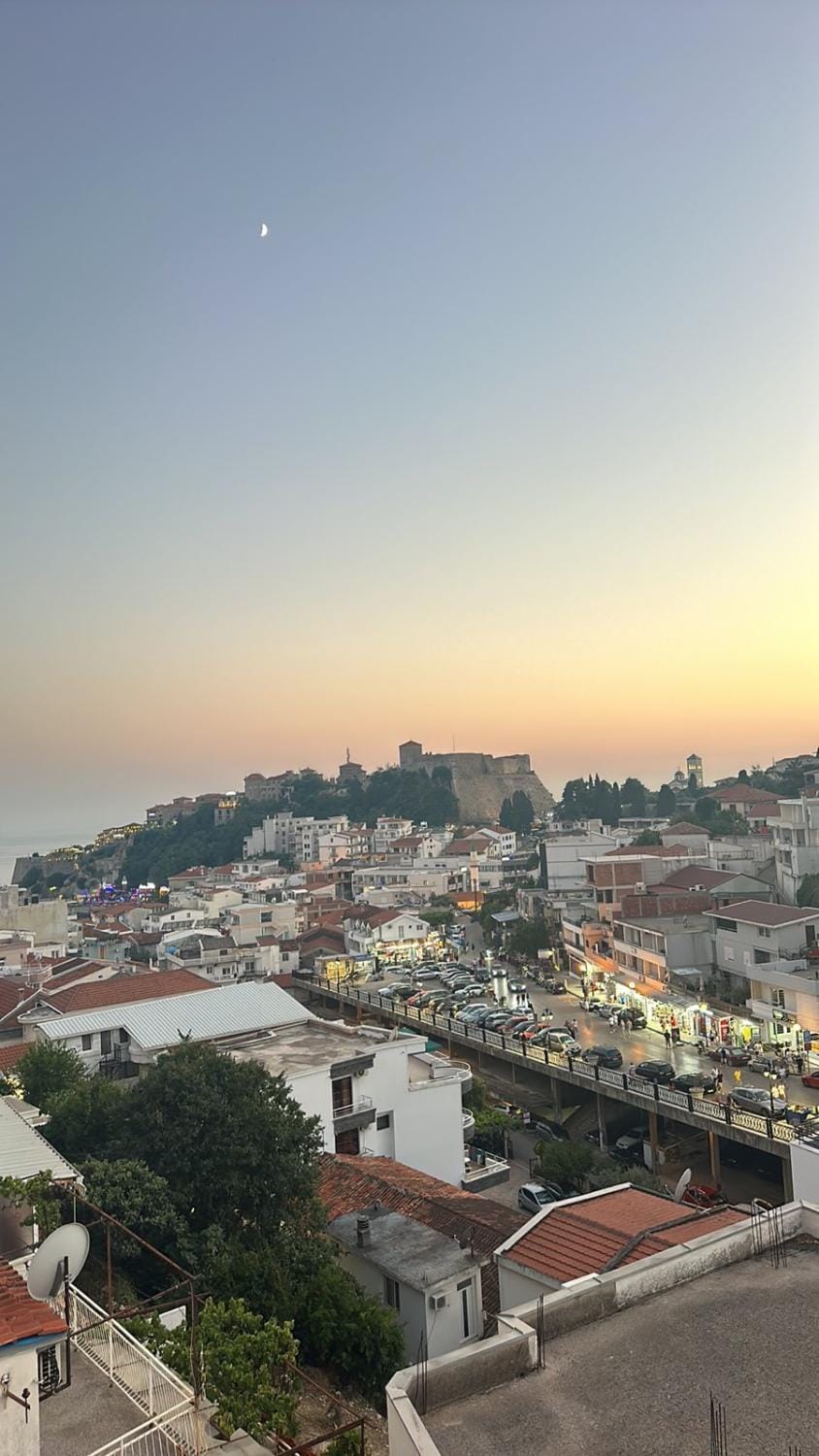 City view, Sea view, Street view, Sunset