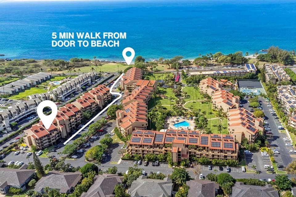 Property building, Bird's eye view, Beach
