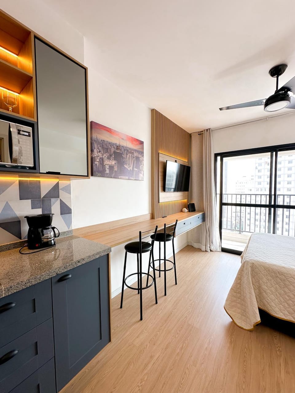 Blue Apto Automatizado Moderno Apartment in Sao Paulo City