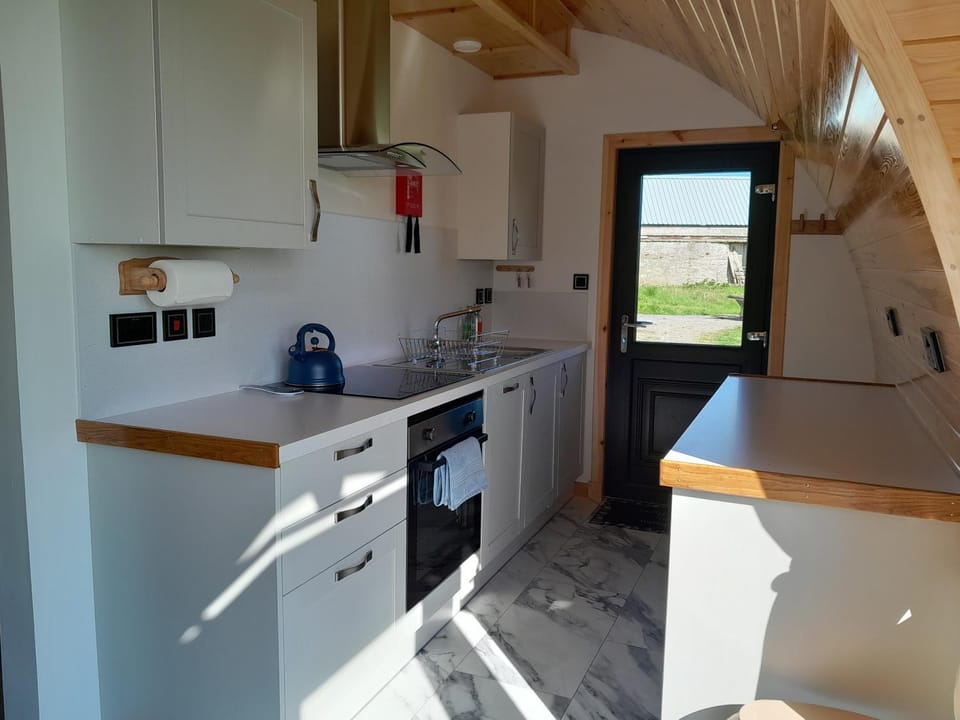 Kitchen or kitchenette, dishwasher