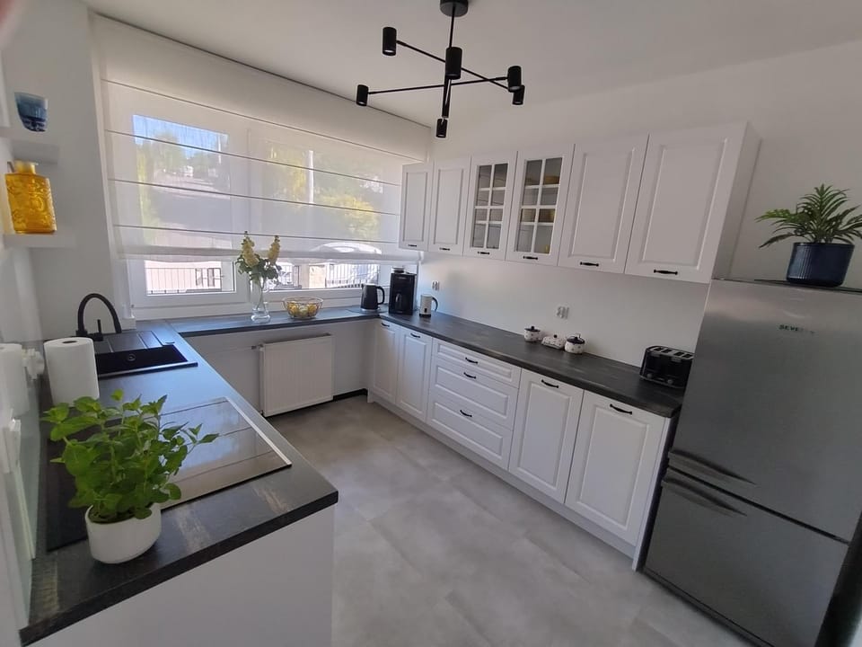 Kitchen or kitchenette, dishwasher, stove