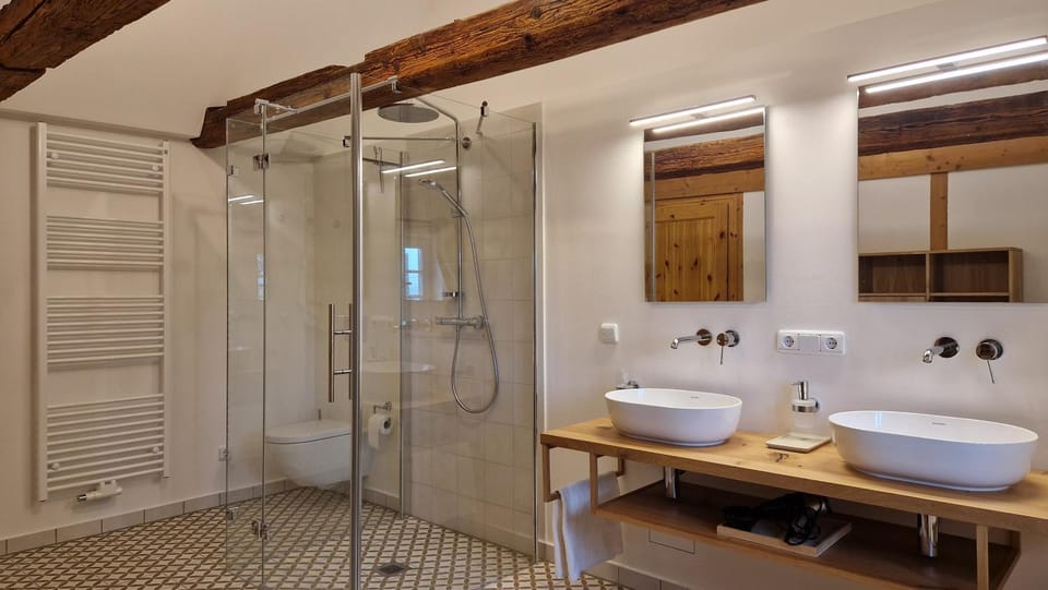 Shower, Toilet, Bathroom, towels