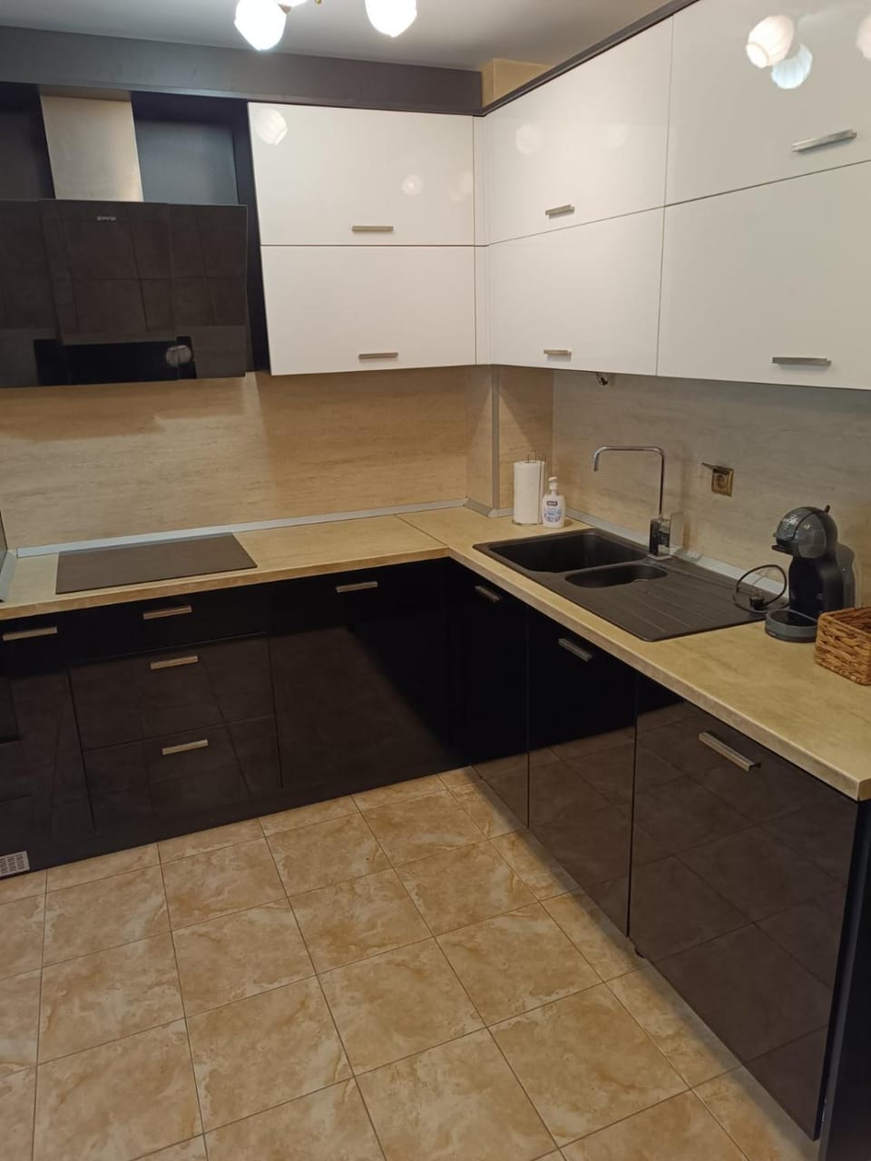 Kitchen or kitchenette, stove, toaster