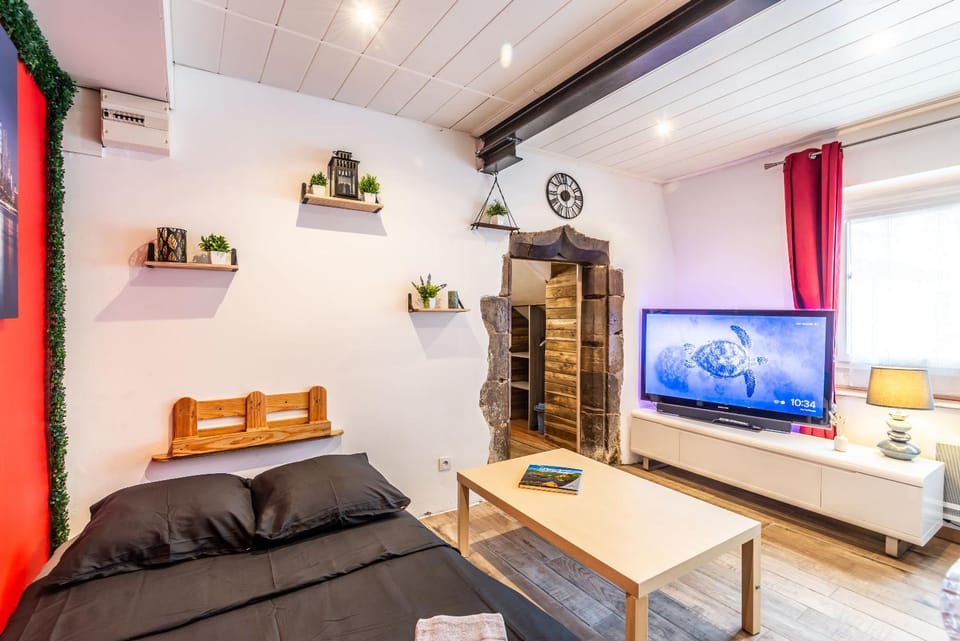 Bed, TV and multimedia, Photo of the whole room, Bedroom