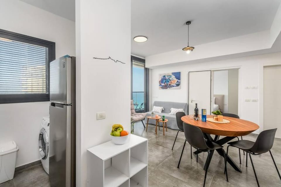 Full sea View 1BR in Bat Yam on the Beach Apartment in Center District