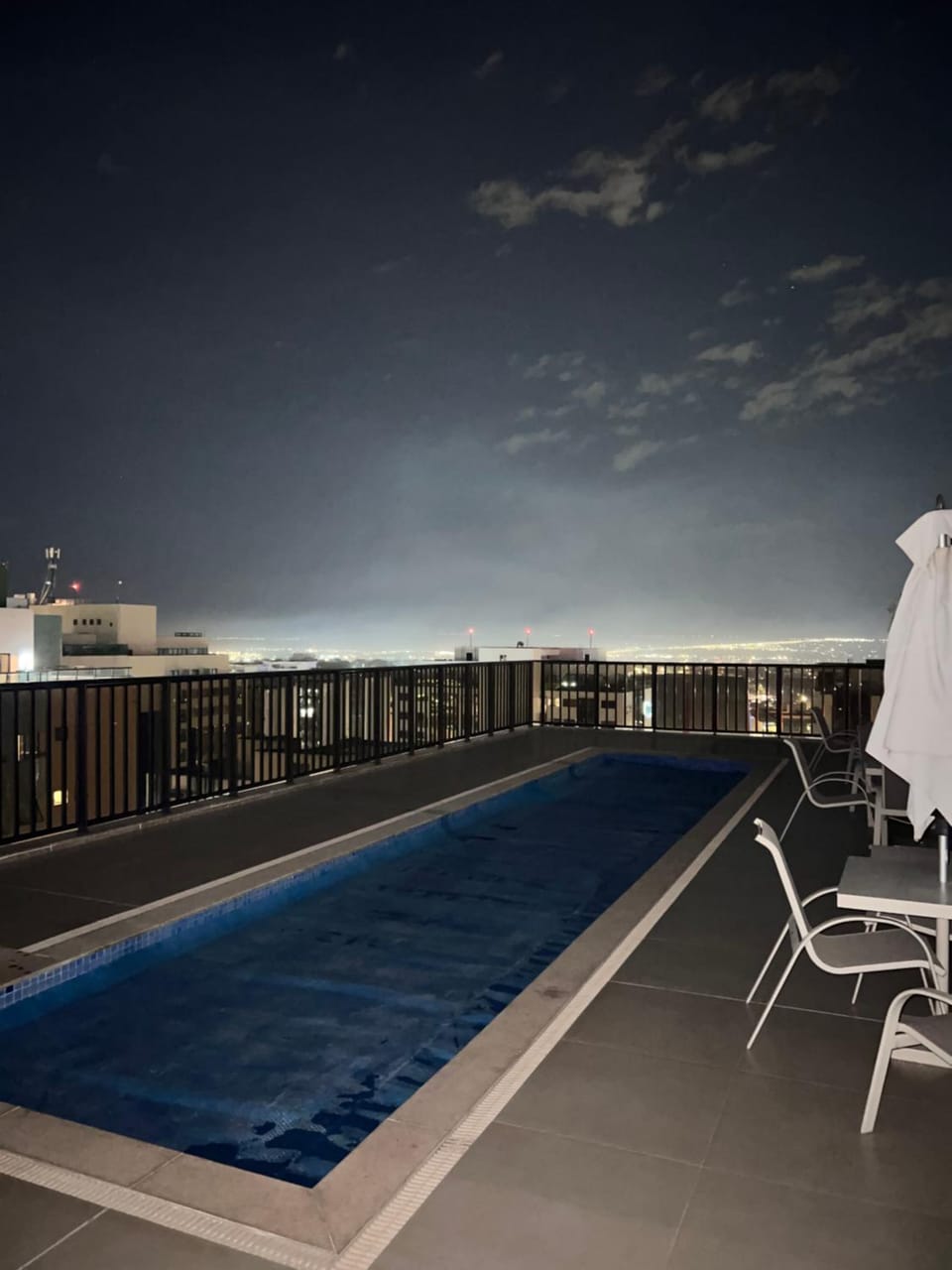 Night, Natural landscape, Pool view, Swimming pool, Swimming pool