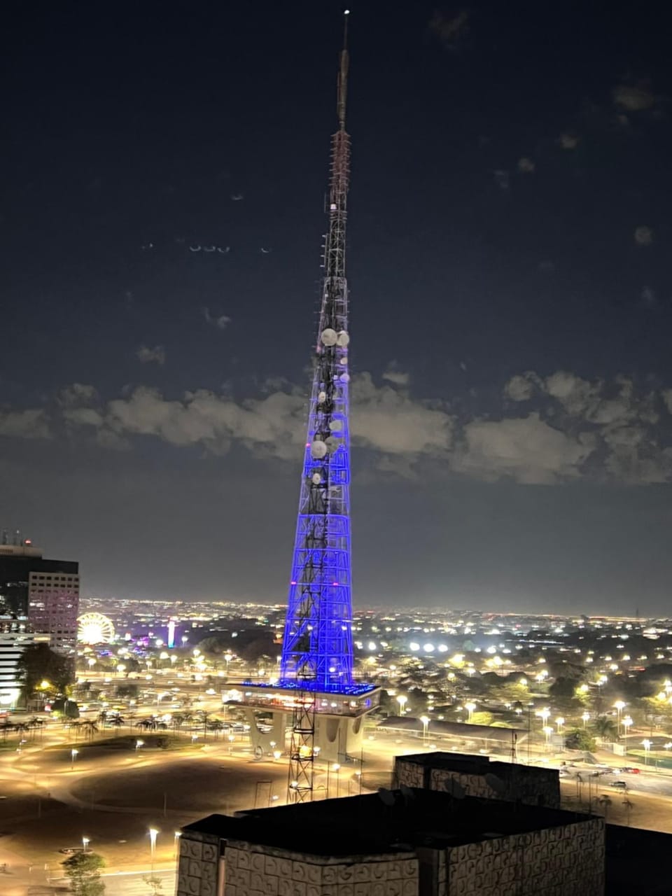 Night, Bird's eye view, City view