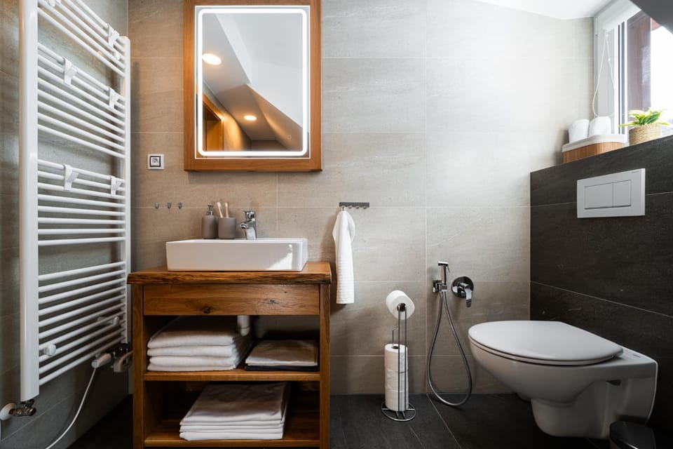 Toilet, Bathroom, bidet, towels