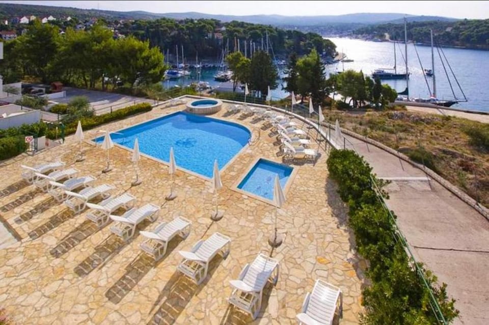 Property building, Pool view, Sea view, Swimming pool