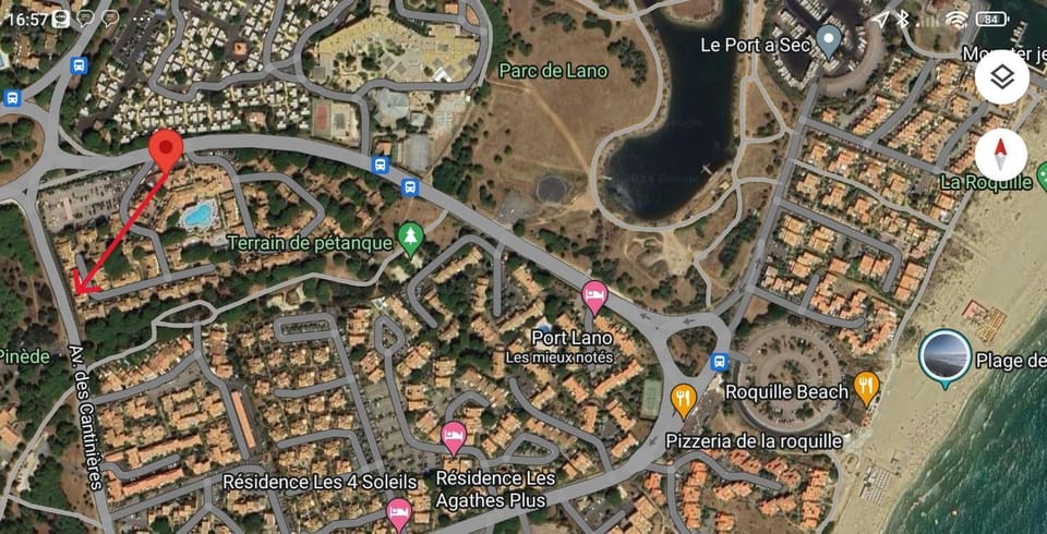 Le Cap d'Agde 2 pièces climatisé résidence Odalys St Loup en RDC avec terrasse Apartment in Agde