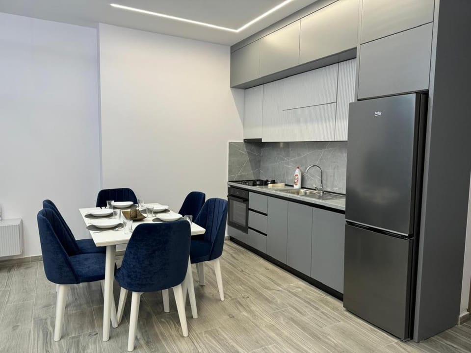 Kitchen or kitchenette, Dining area, oven, stove