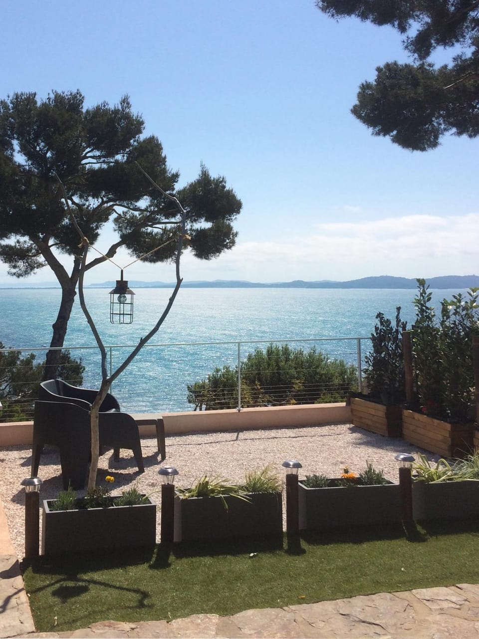 Garden, Sea view