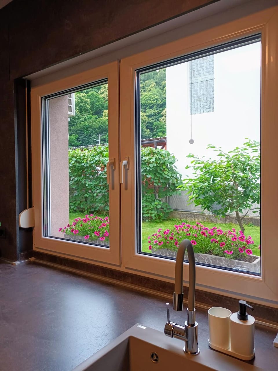 Day, Garden view, kitchen