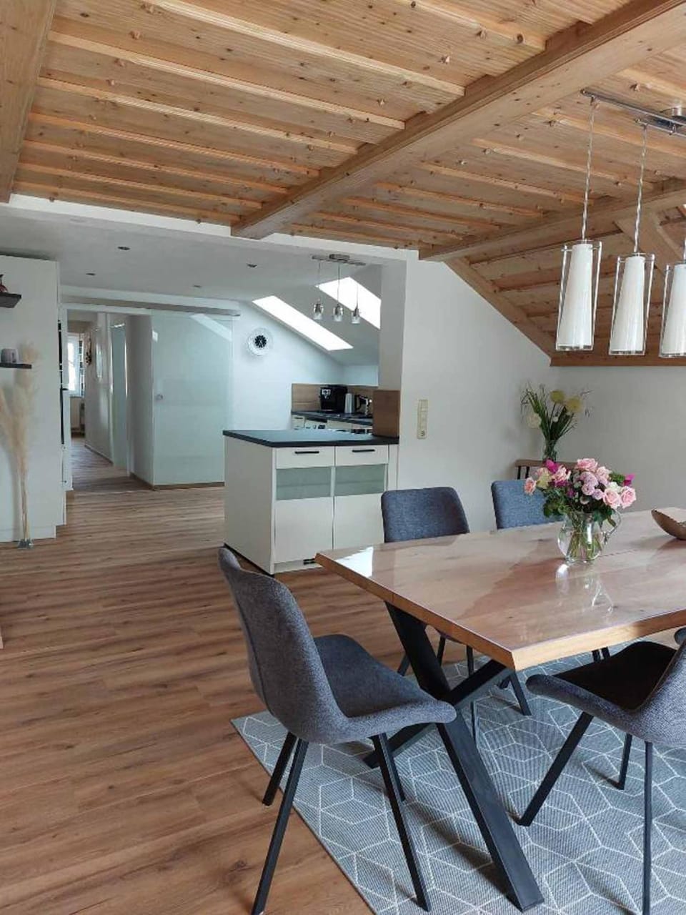 Kitchen or kitchenette, Living room, Dining area