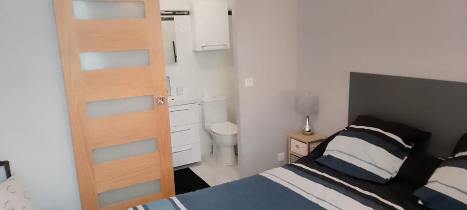 Toilet, Bed, Photo of the whole room, Bedroom