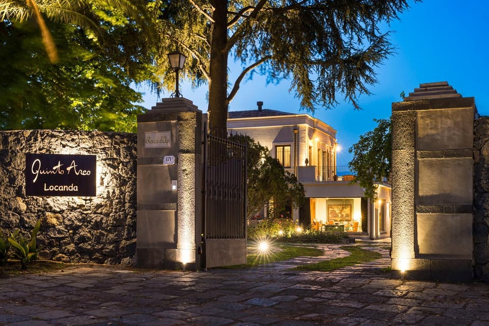 Property building, Night, Garden