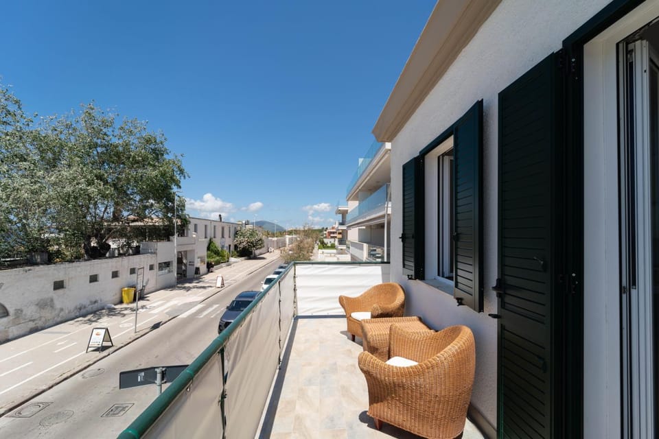 Property building, Patio, Day, View (from property/room), Balcony/Terrace, Living room