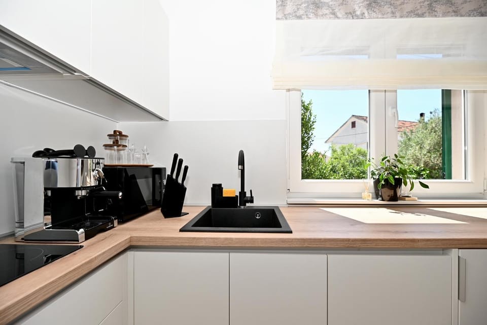 Kitchen or kitchenette, toaster