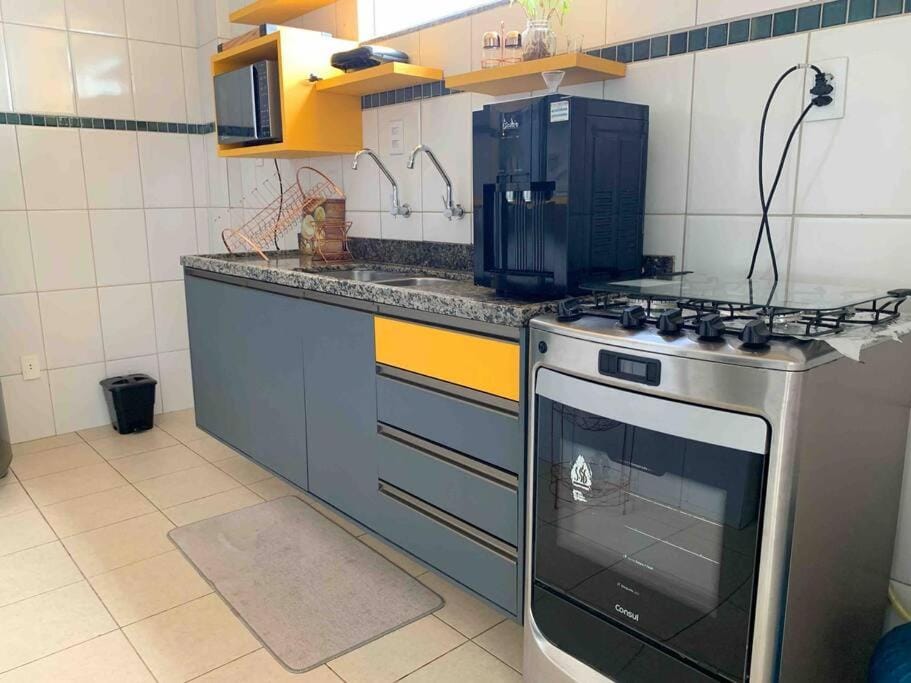 Kitchen or kitchenette, oven, stove