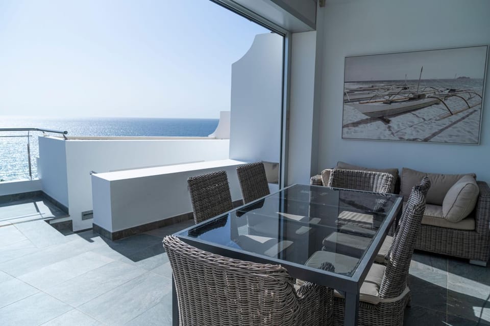 Villa Deluxe Porto Mare-Fragata 17-PasitoBlanco-Terrace Panoramic seaview Apartment in Pasito Blanco