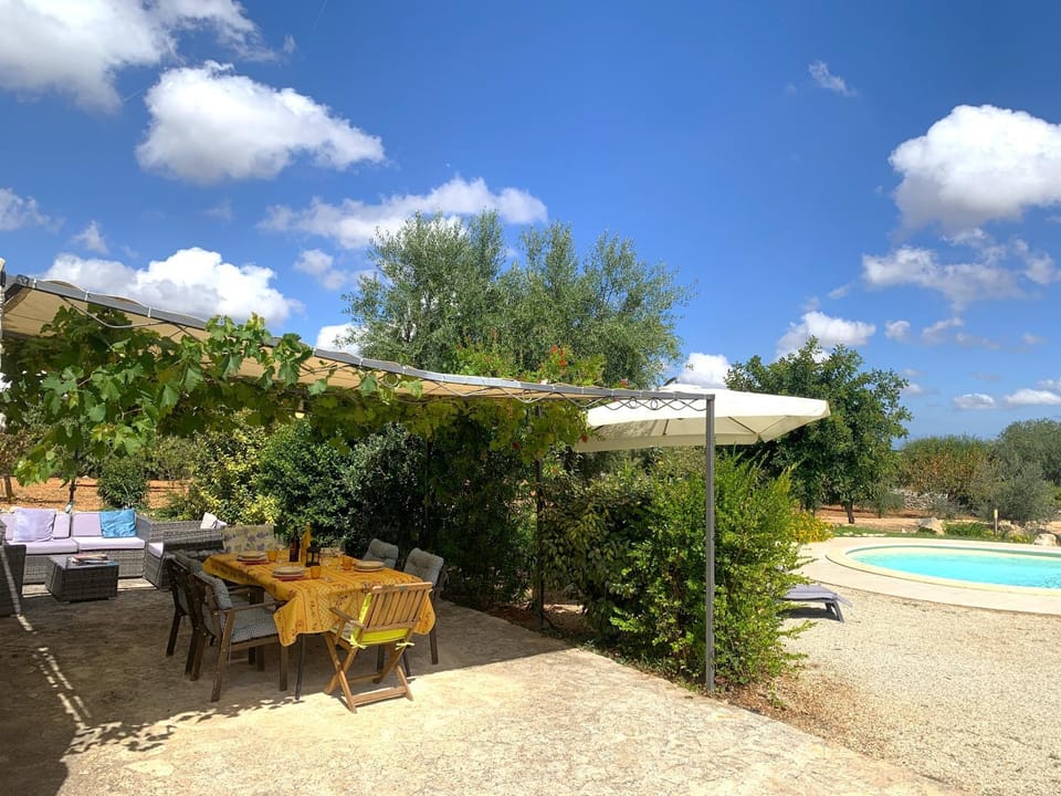Patio, Day, Natural landscape, Garden, Swimming pool