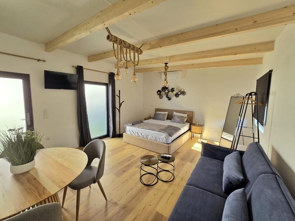 Communal lounge/ TV room, Bed, TV and multimedia, Living room, Photo of the whole room, Bedroom