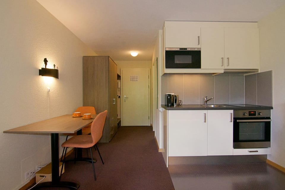 Kitchen or kitchenette, Dining area, oven, stove