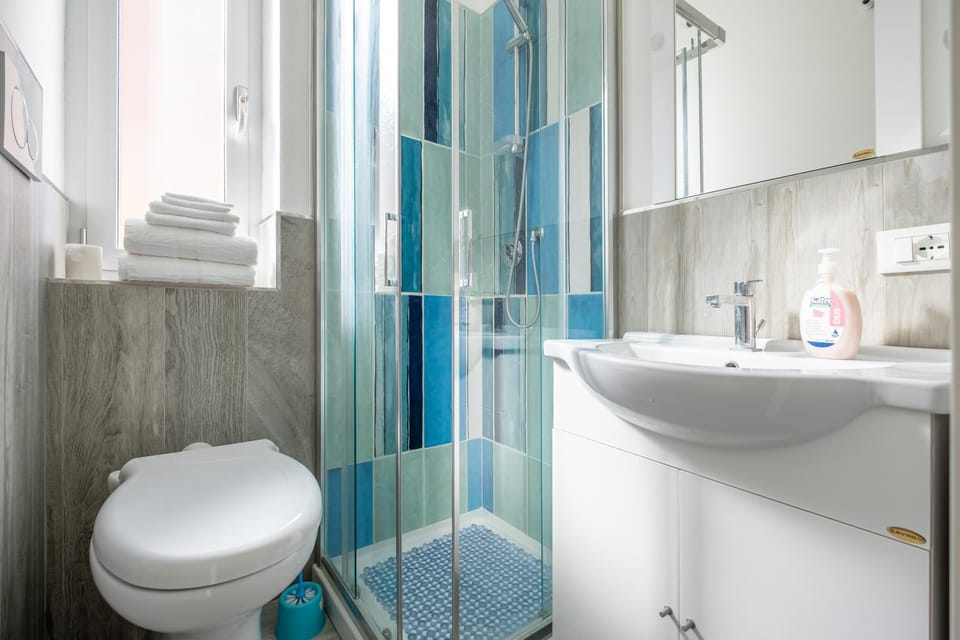 Shower, Toilet, towels